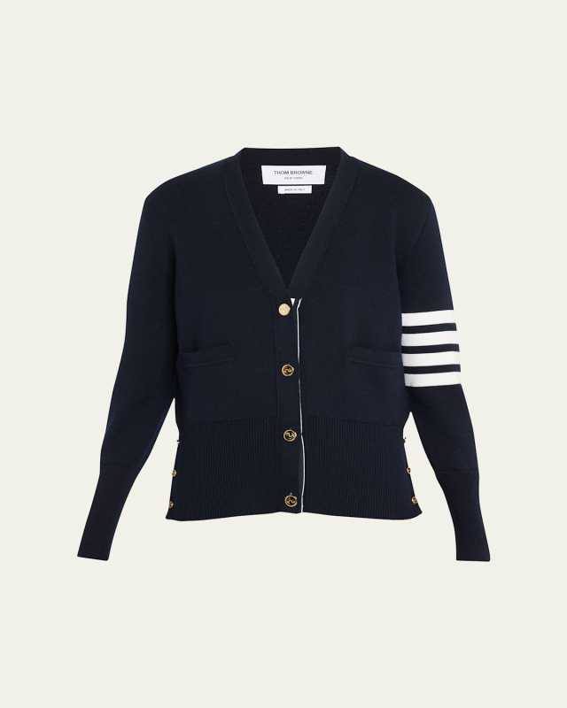 4-Bar Milano-Stitch Cardigan